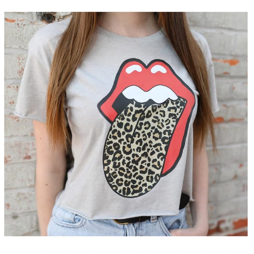 Rolling Stones T-shirt Cheetah's Tongue - Gray